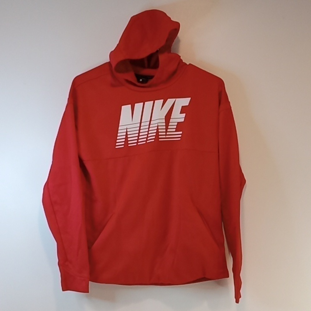 Nike Dri-Fit Hoodie Pullover Sweatshirt Women’s Size XL Red EUC NICE!